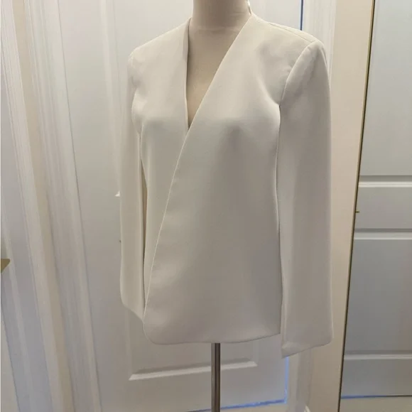 ZARA WHITE CAPE BLAZER MEDIUM - Picture 11 of 11
